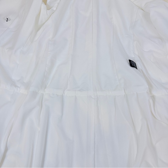 Tahari ASL Women Size 12 White Cream Double Breasted Pleated Mini Blazer Dress - Picture 10 of 10